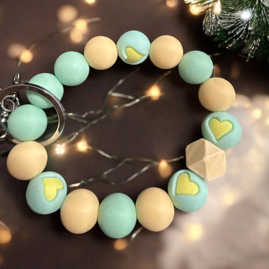 Spring Hearts Wristlet