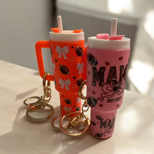 Football Mama Mini Keychain Tumbler