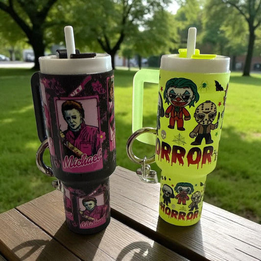 Horror set Mini Tumbler Keychains
