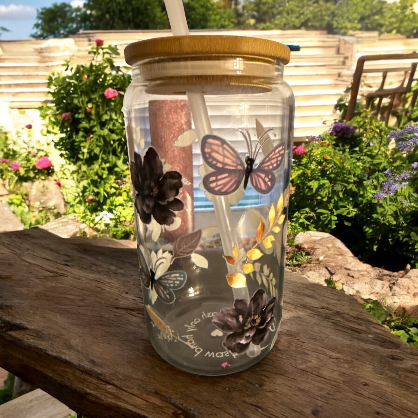 Butterflies Glass