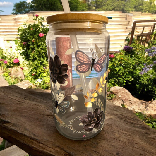 Butterflies Glass
