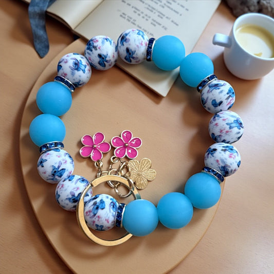 Stitch w/Blue Wristlet